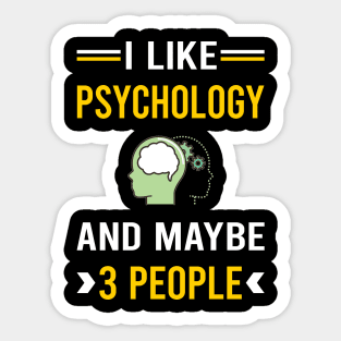 3 People Psychology Sticker